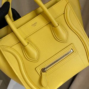 Nano Luggage Leather Citron GHW