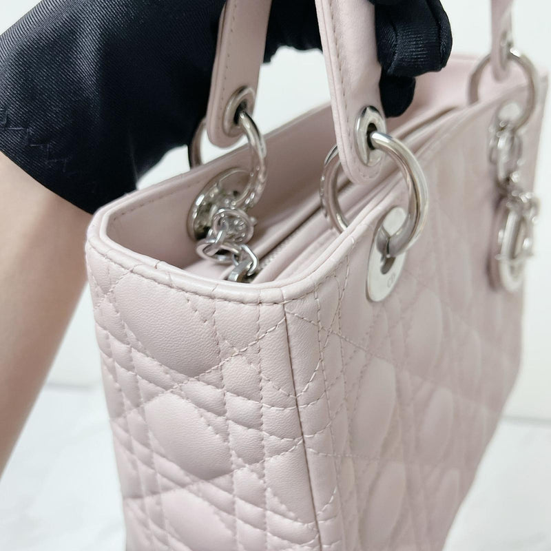 Lady Dior Medium Lambskin Pink SHW