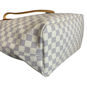 Damier Azur Neverfull MM White GHW