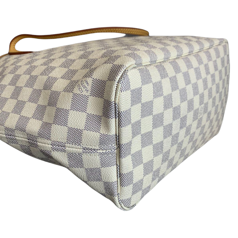 Damier Azur Neverfull MM White GHW