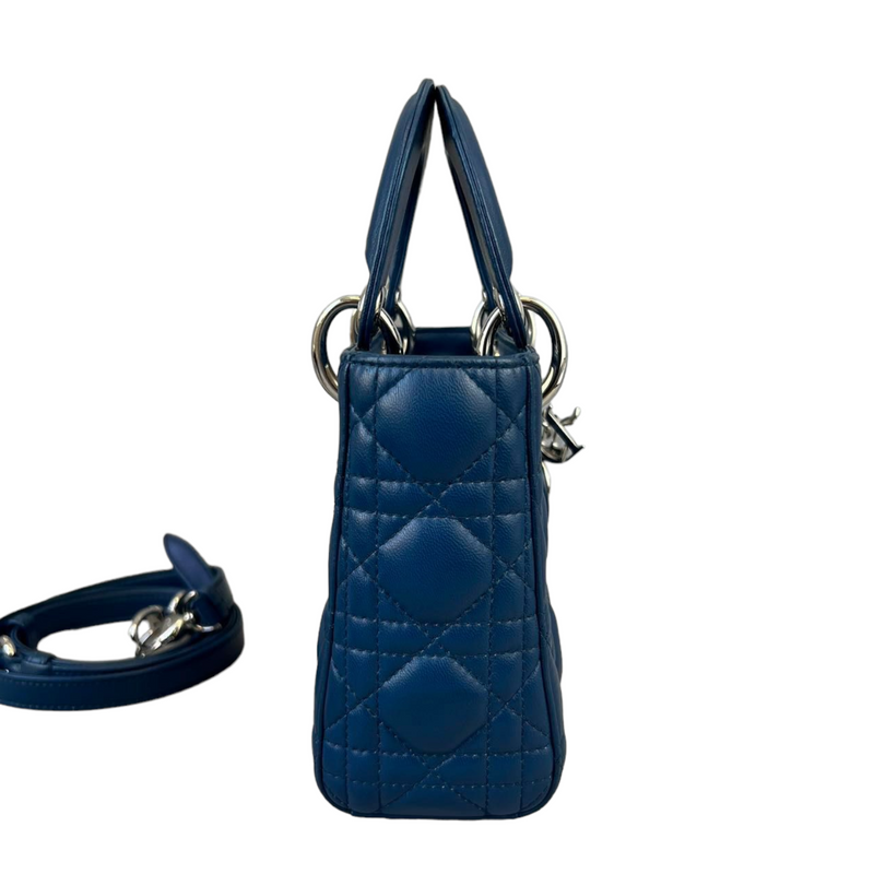 Mini Lady Dior Lambskin Blue SHW