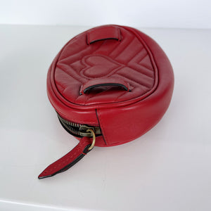 Marmont Belt Bag Red Leather GHW