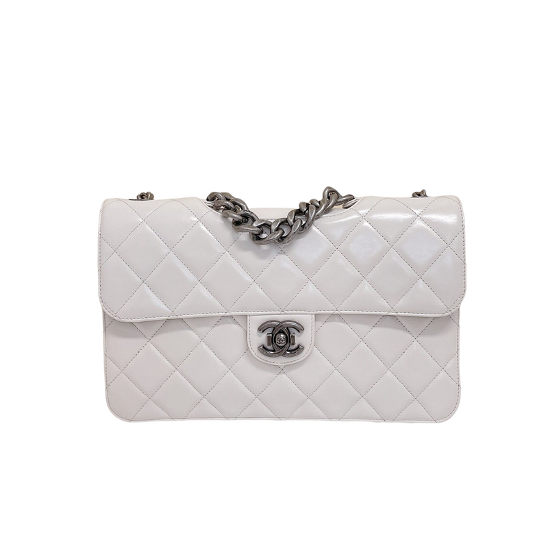 Perfect Edge Flap Calfskin White RHW