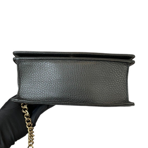 Medium Diorama Leather Black GHW
