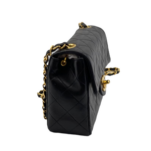 Vintage Mini Square Lambskin Black GHW