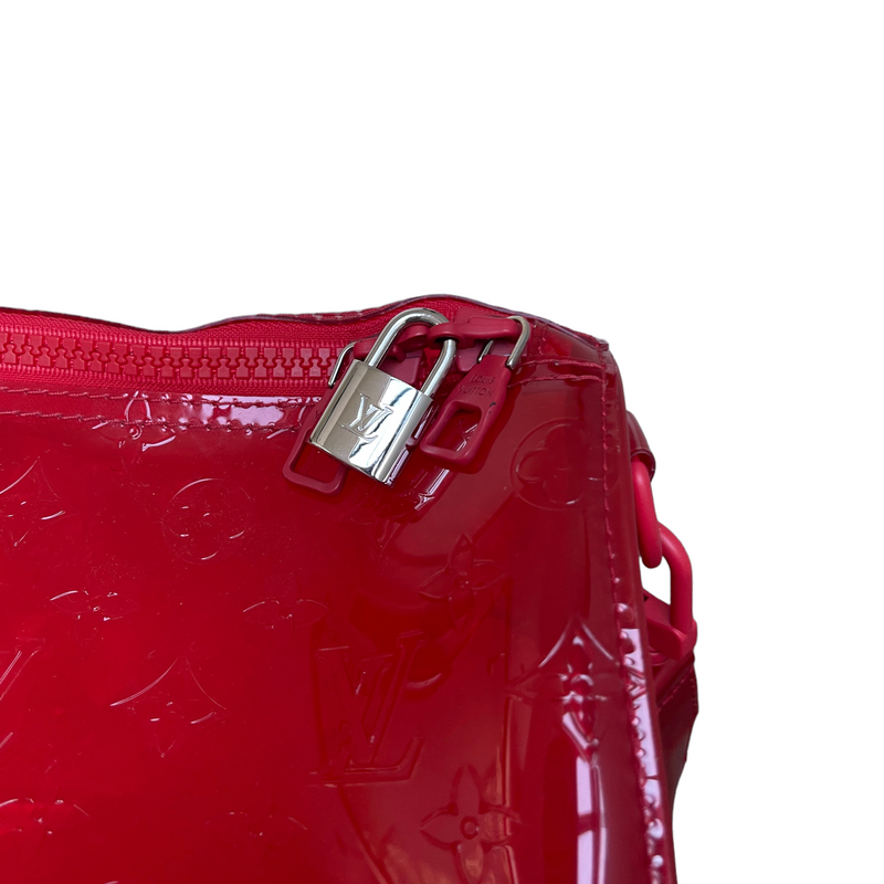 Keepall Rgb Clear Ss19 Virgil Abloh Bandouliere 50 870439 Red Pvc  Weekend/Travel Bag