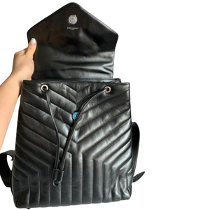 Medium Loulou backpack Black SHW