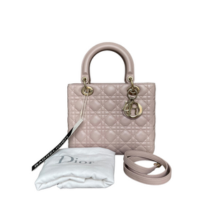Lady Dior Medium Pink Lambskin GHW
