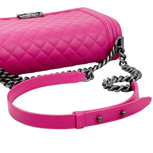 Boy Bag New Medium Lambskin Pink GHW