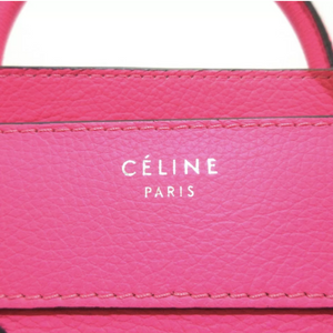 Drummed Leather Micro Luggage Pink