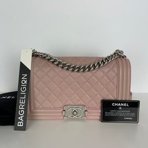 Le Boy Lambskin Old Medium Pink SHW