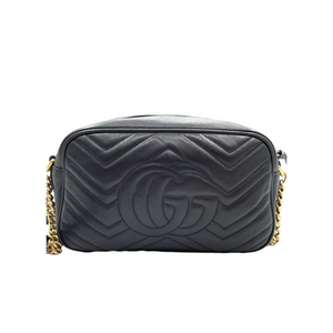 Marmont Leather Camera Small Black GHW