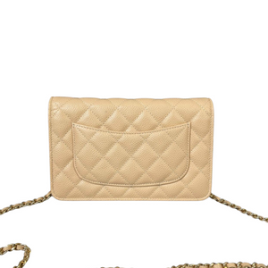 WOC Quilted Caviar Beige GHW