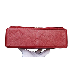 Single Flap Jumbo Caviar Red SHW