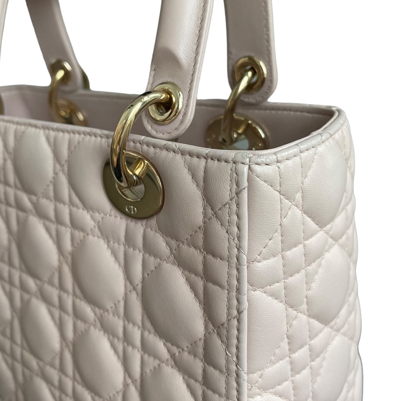 Lady Dior Medium Pink Lambskin GHW