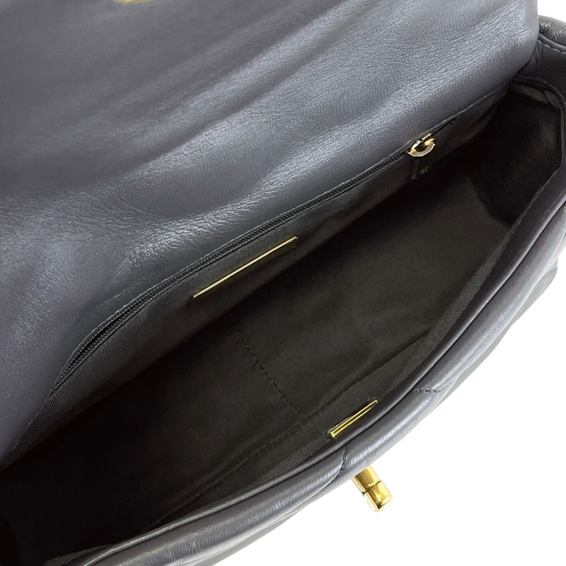 19 Lambskin Dark Grey Small 21B Mixed Hardware