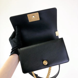 Small Boy Bag Caviar Calfskin Black GHW