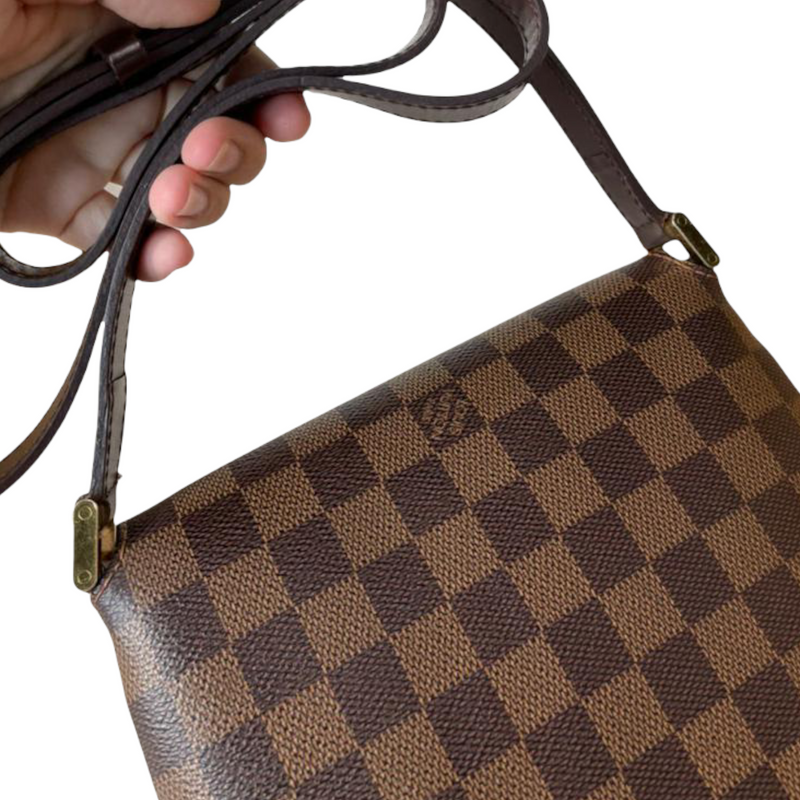 Damier Ebene Musette Salsa Brown