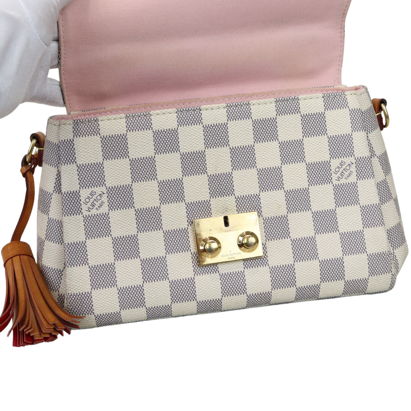 Louis Vuitton Croisette Crossbody Damier Azur Canvas - A World Of