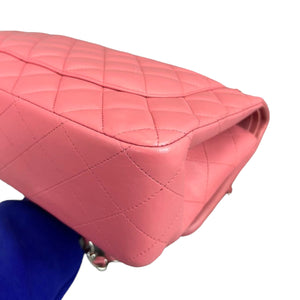 Jumbo Double Flap Lambskin Pink SHW