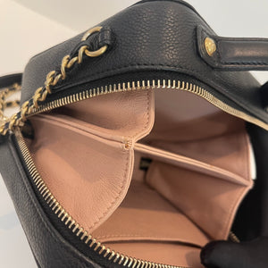 Filigree Vanity Case Caviar Small Black GHW