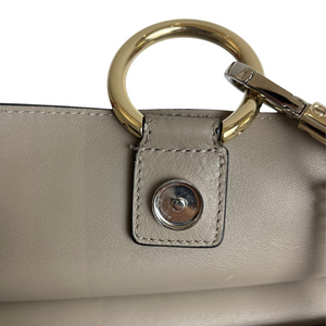 Faye Crossbody Small Leather Grey GHW