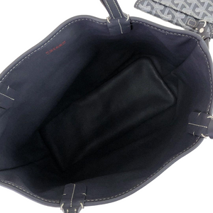 Mini Anjou Reversible Canvas Calfskin Grey SHW