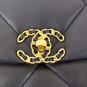 19 Lambskin Dark Grey Small 21B Mixed Hardware