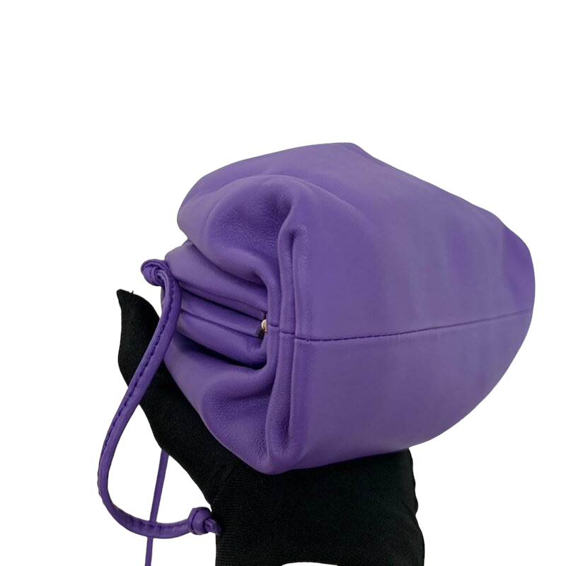 Mini Pouch Leather Purple