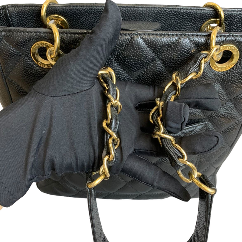 PST Tote Caviar Black GHW