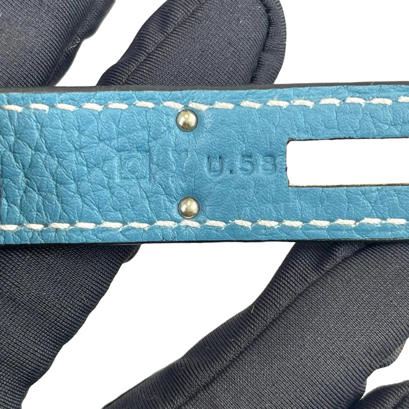 Birkin 35 Blue Jean Clemence PHW