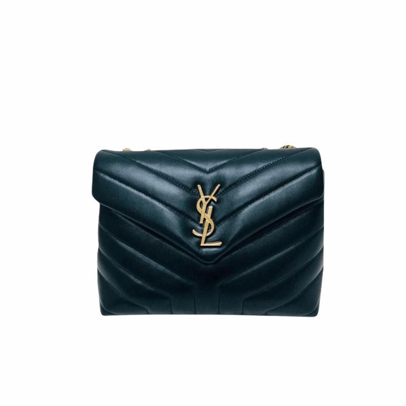 Loulou Matelassé "Y" Calfskin Leather Small Black