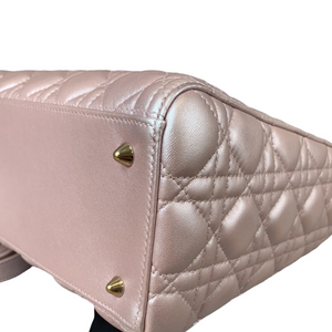 Lady Dior Medium Lambskin Light Pink GHW