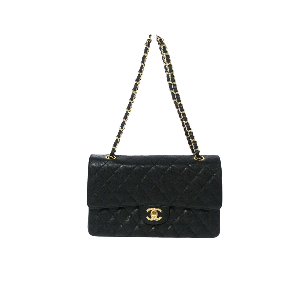 Classic Flap Caviar Medium Black GHW