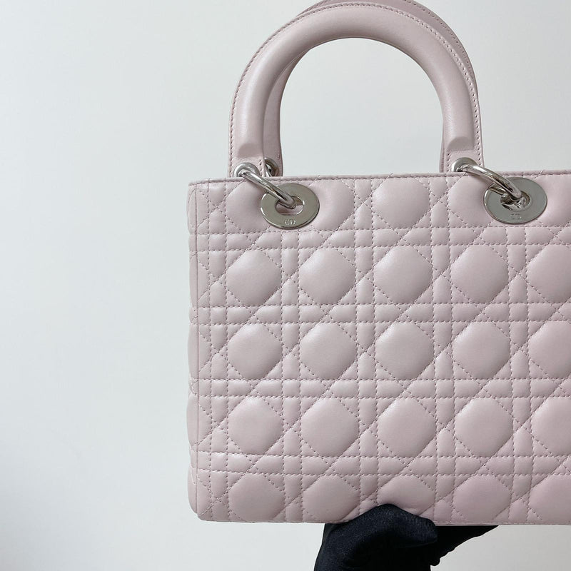 Lady Dior Medium Lambskin Pink SHW