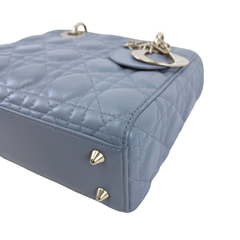 My Lady Dior Lambskin Small Blue GHW
