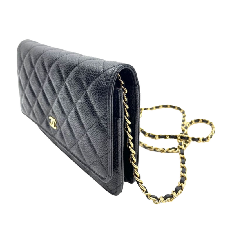 WOC Quilted Caviar Black GHW