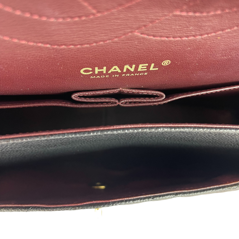 Jumbo Classic Double Flap Caviar Black GHW