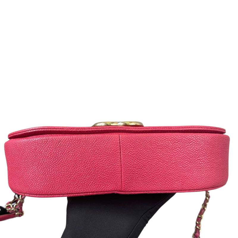Coco Cuba CC Flap Caviar Red GHW
