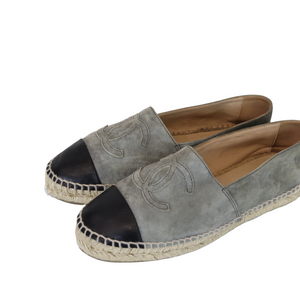 Espadrilles Green Black Toe Cap 37