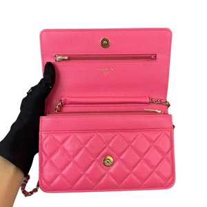 WOC Quilted Caviar Pink GHW