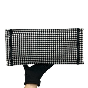 Medium Dior Book Tote Houndstooth Embroidery