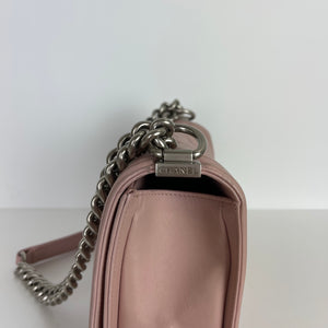 Le Boy Lambskin Old Medium Pink SHW