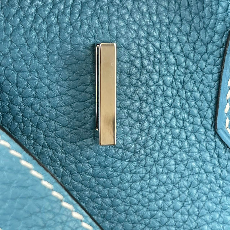 Birkin 35 Blue Jean Clemence PHW