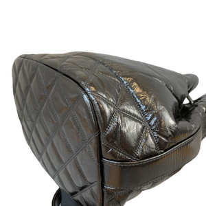 Drawstring Bucket Calfskin Black