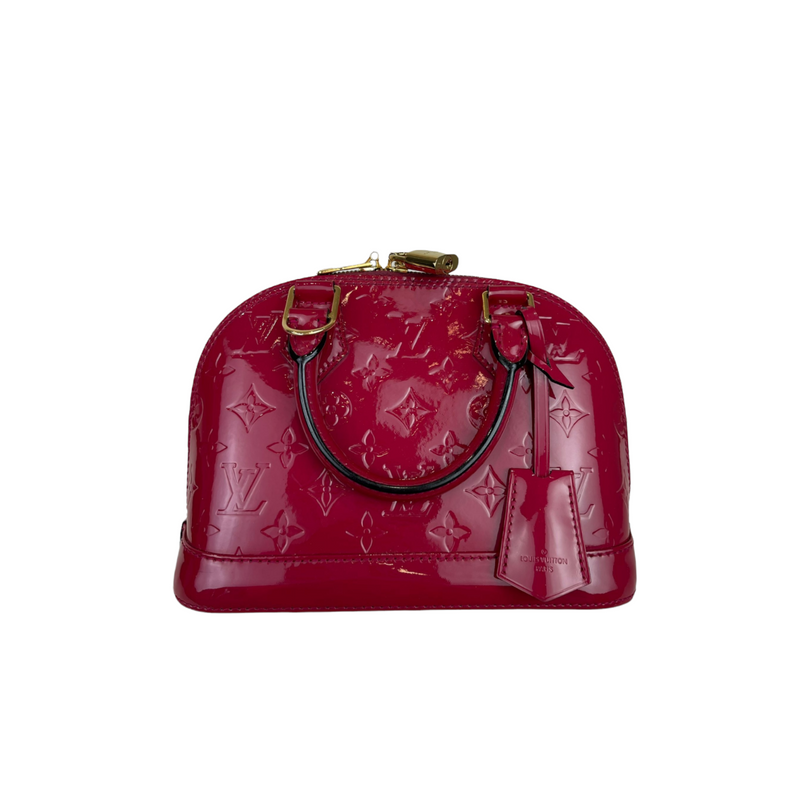 Louis vuitton alma bb vernis pink hotsell