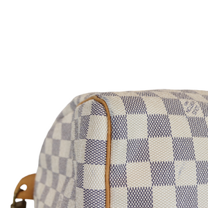 Speedy 30 Damier Azur Canvas GHW