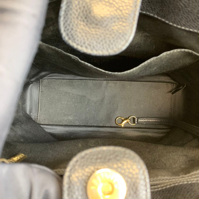 PST Tote Caviar Black GHW
