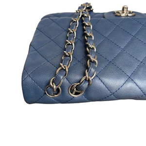 Single Flap Jumbo Washed Caviar Blue SHW