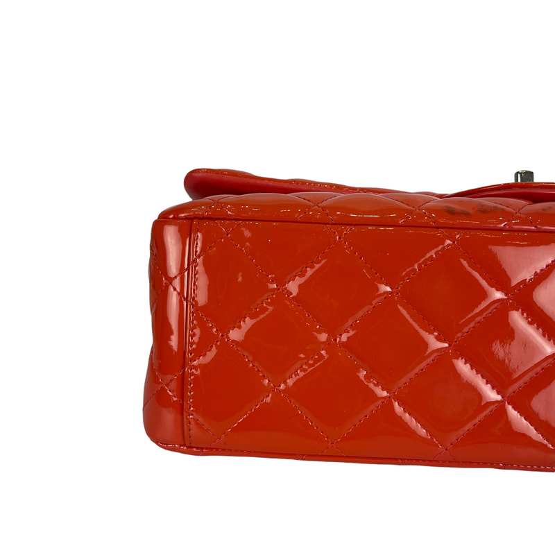 Double Flap Maxi Patent Coral SHW